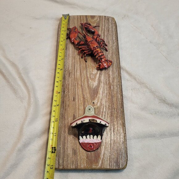 Lobster Bottle Opener wall hanging bar artwork decor signed 2012 - Picture 5 of 9